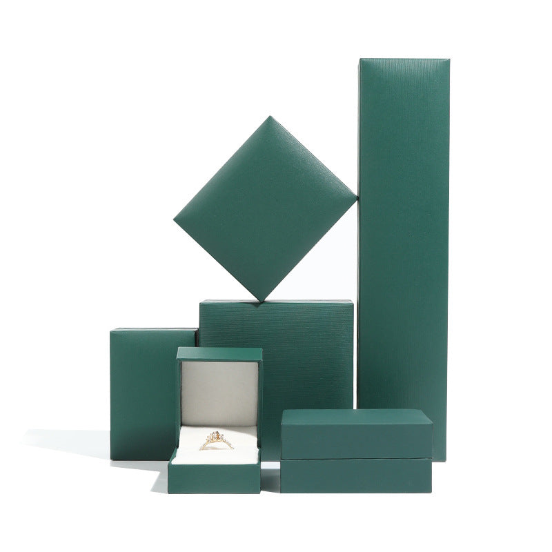 Wholesale Right Angle Leather Filled Paper Jewelry Box